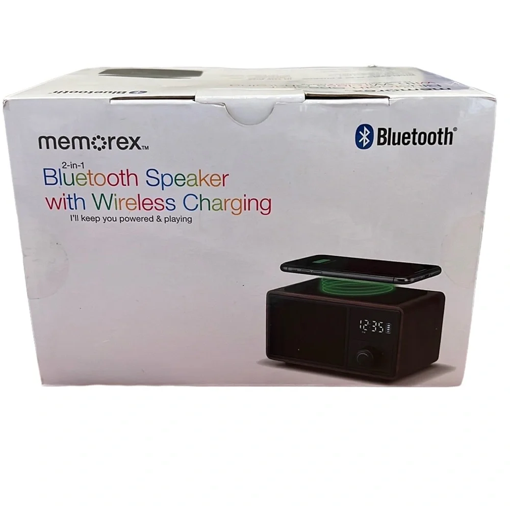 MEMOREX BLUETOOTH SPEAKER WITH WIRELESS CHARGING